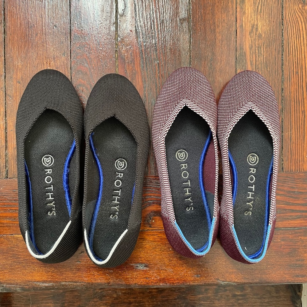 Bundle of two pairs of Rothy's flats